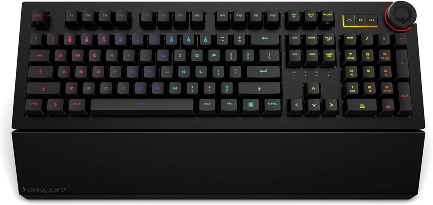 Wired Mechanical Keyboard, Cherry MX Brown Switches, Aluminum Top (104 Keys, Black) K782283