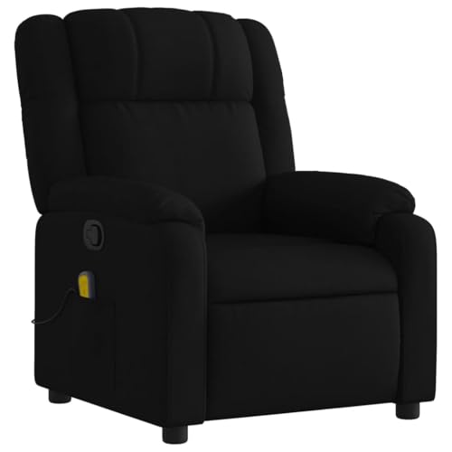 Black Fabric Massage Recliner Chair with 6Point Vibration Massage X968702