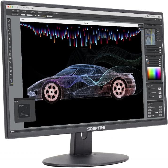 24 LED Monitor 75Hz 1920 x 1080 FHD Resolution Computer Monitor with Built-in Speakers and VESA Mounting Z80185