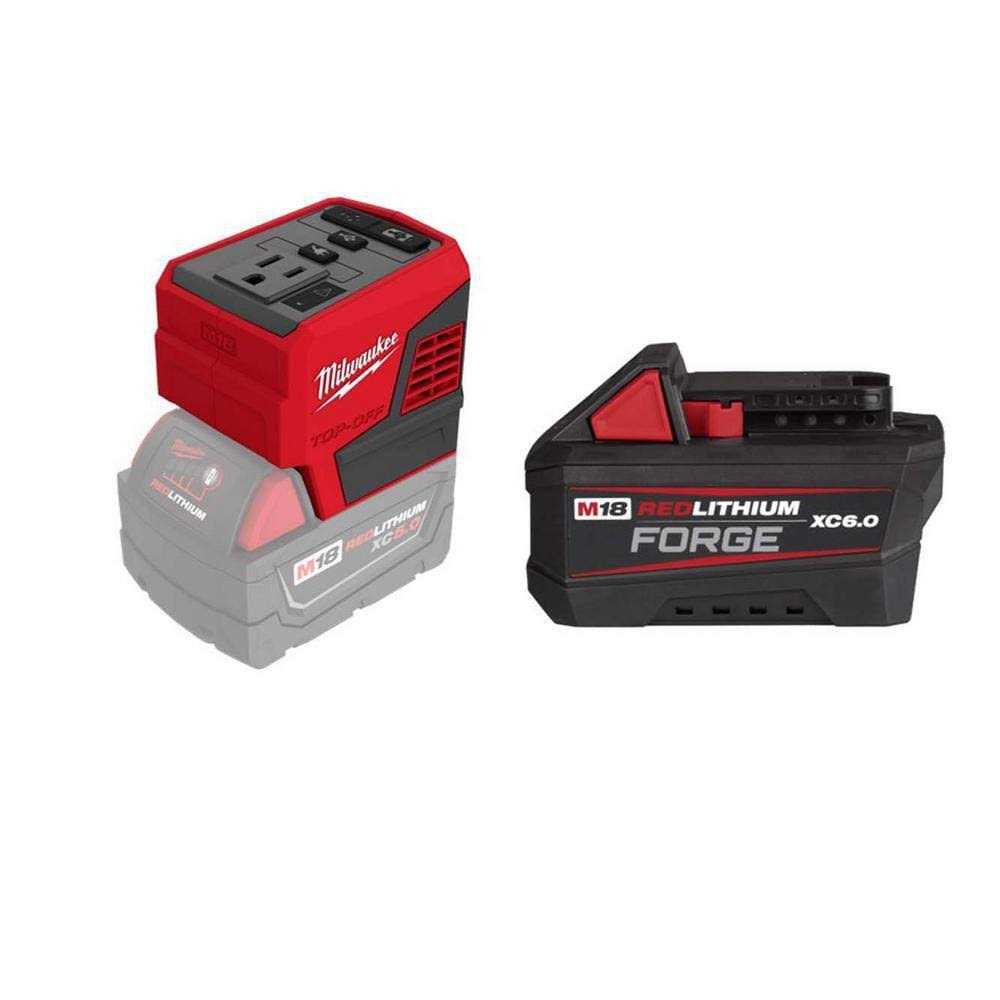 Compact Inverter for M18 Batteries with 6.0 Ah Battery D7795