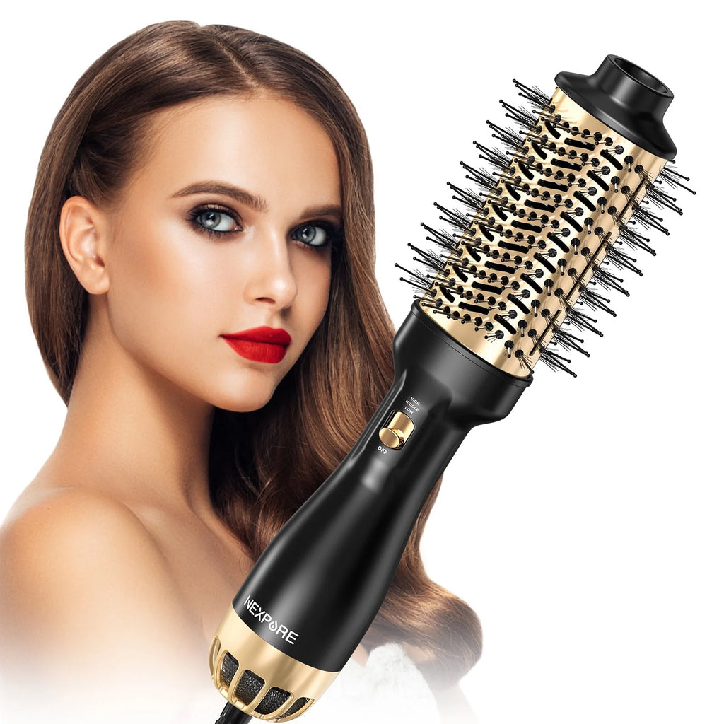 4 in 1 Hair Dryer Brush with Negative Ion Ceramic Titanium Barrel P5852