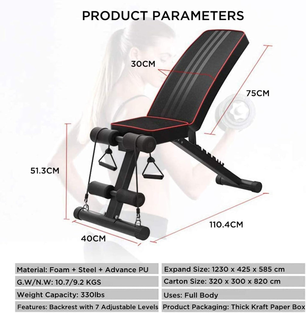 Folding Adjustable Weight Bench N5552