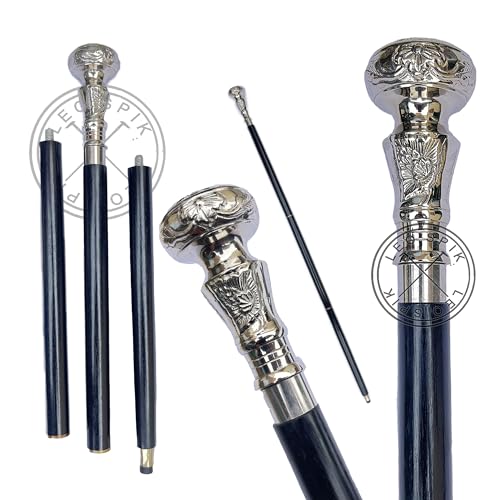 Brass Wooden Walking Cane D313112