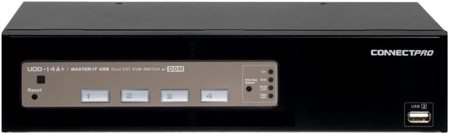 4-Port Dual-Monitor DVI/USB KVM Switch J203