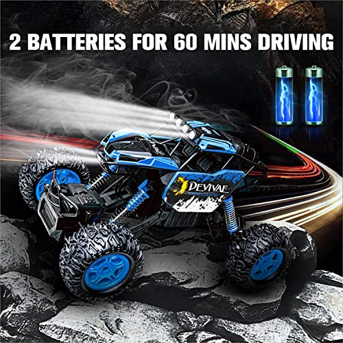 1:12 4WD Remote Control Monster Truck with Lifting Function (Blue) I434