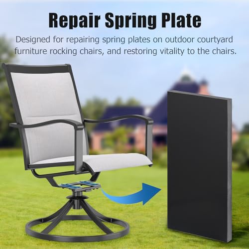 8-Pack Fiberglass Spring Plates Replacement Parts, 5 x 2.5 x 0.25 Inch D2107