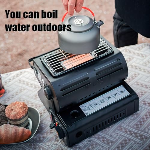 Mini Camp Tent Stove, 3 Heat Settings (Red) Z738