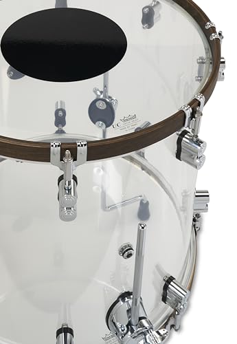 4-Piece Clear Acrylic Drum Set Shell Pack O603