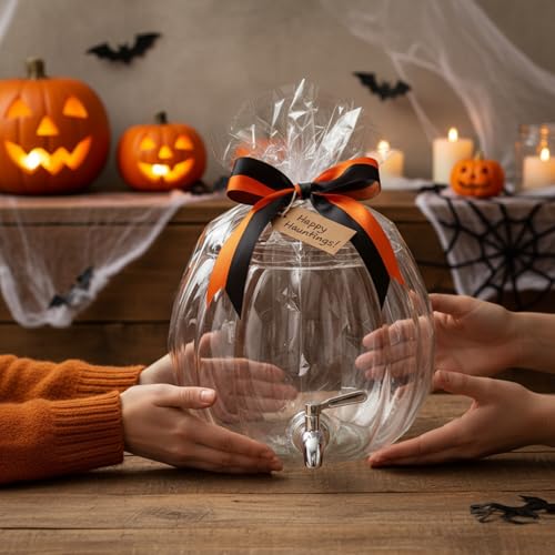 Glass Pumpkin Drink Dispenser 2 Gallon C1971