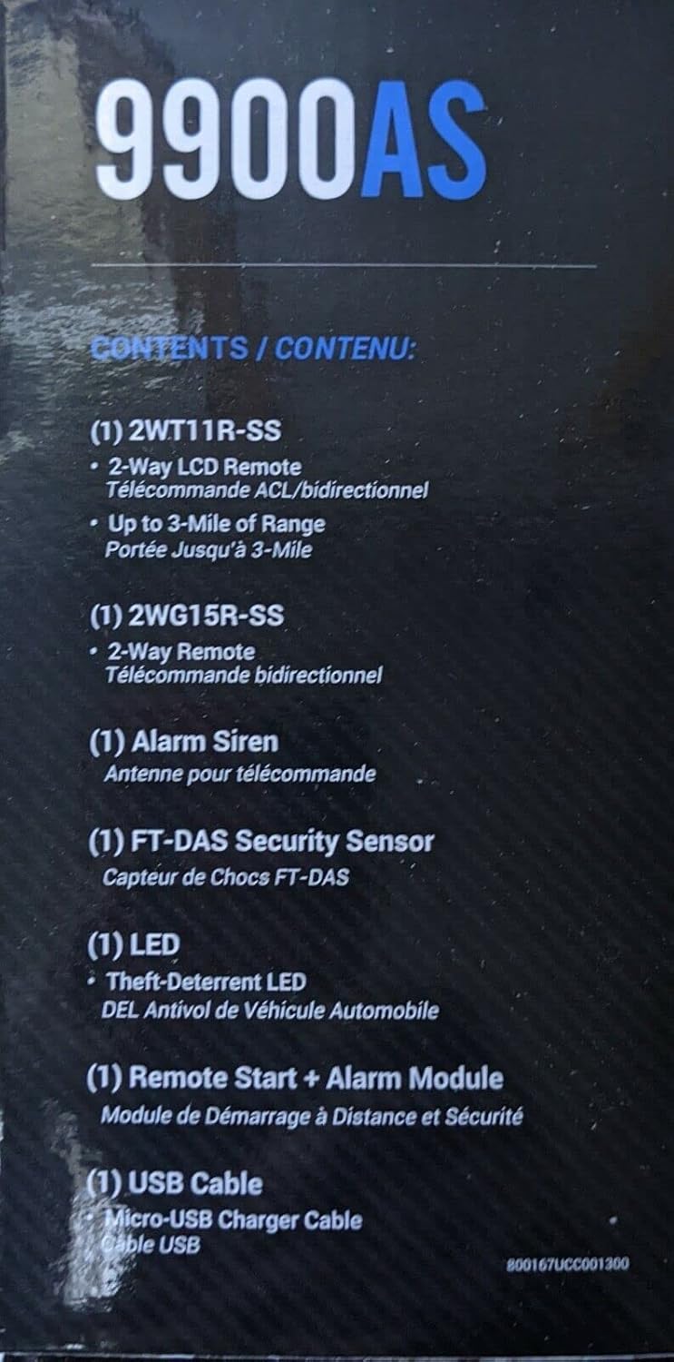 2 Way LCD Remote Start and Alarm System U113904