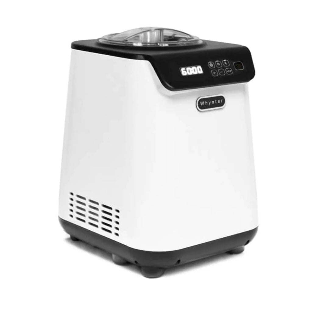 1.28 Quart Automatic Ice Cream Maker with Stainless Steel Bowl White L827949