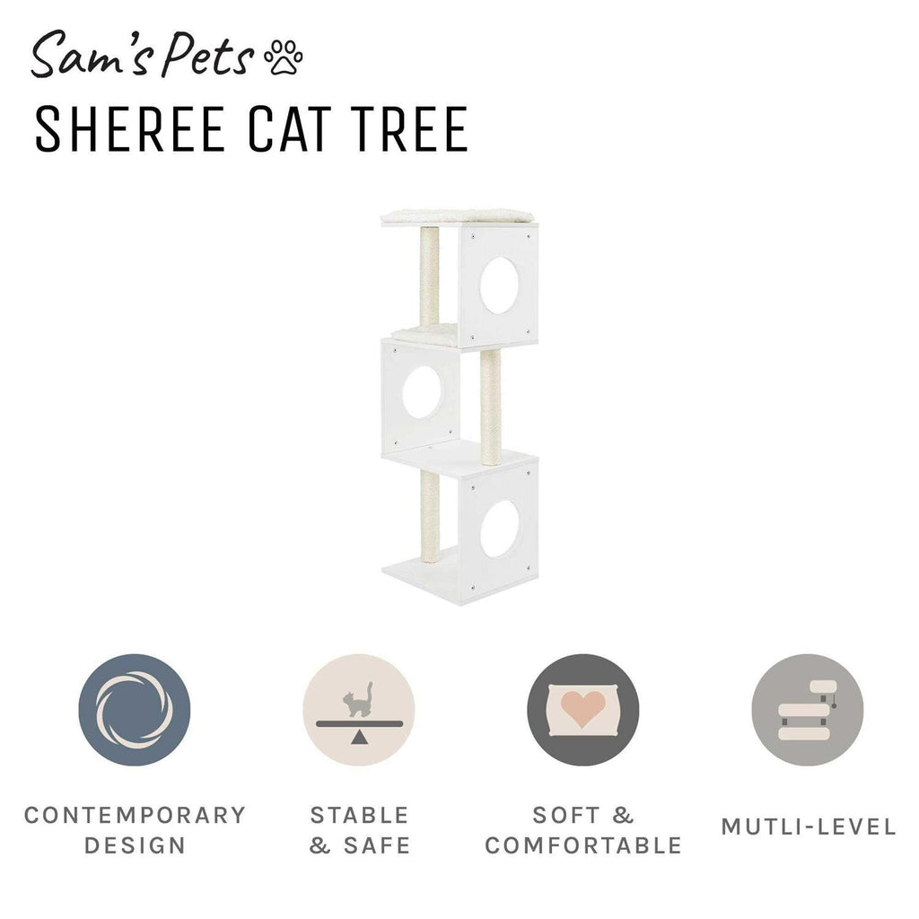 White Cat Tree X7051