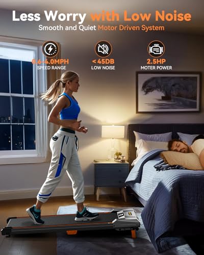 Compact Under Desk Treadmill with Remote Control R385