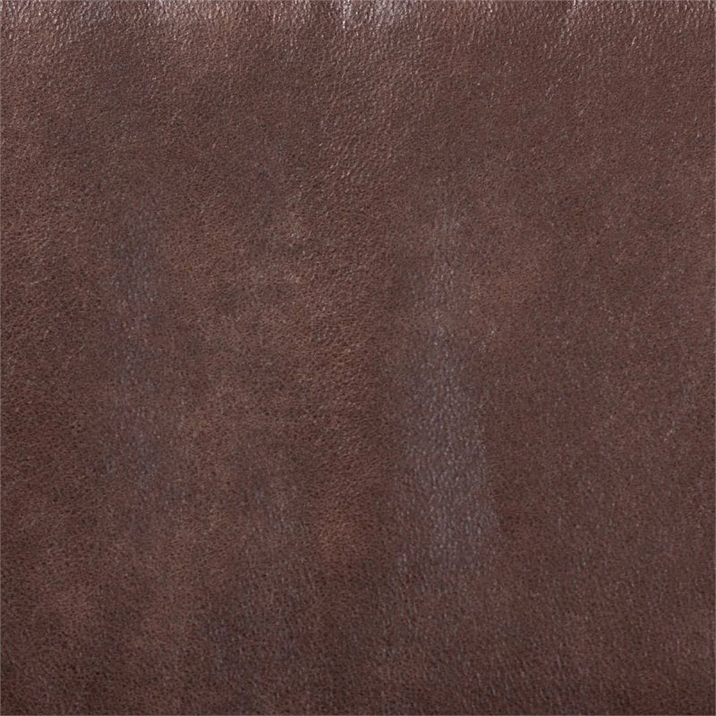 Dark Brown Faux Leather Armchair and Ottoman Set G432178