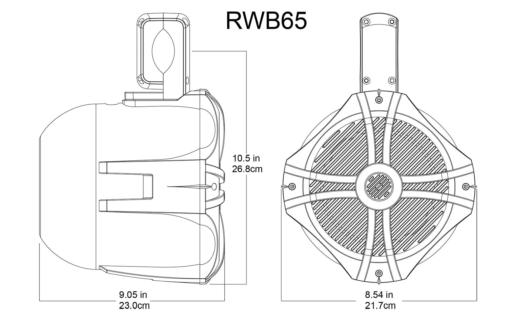 6.5" 360° Swivel Tower Speakers M130982