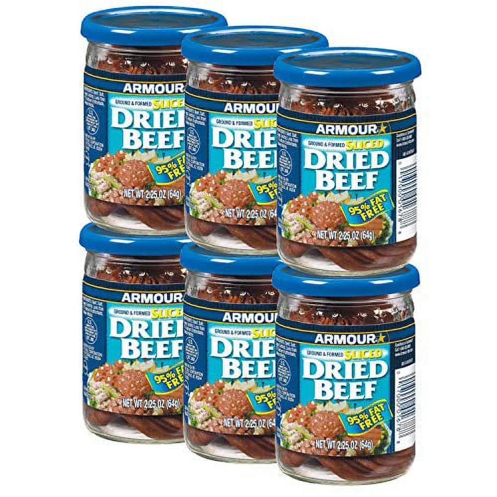 Sliced Dried Beef, 2.25 OZ, 6 Count S925