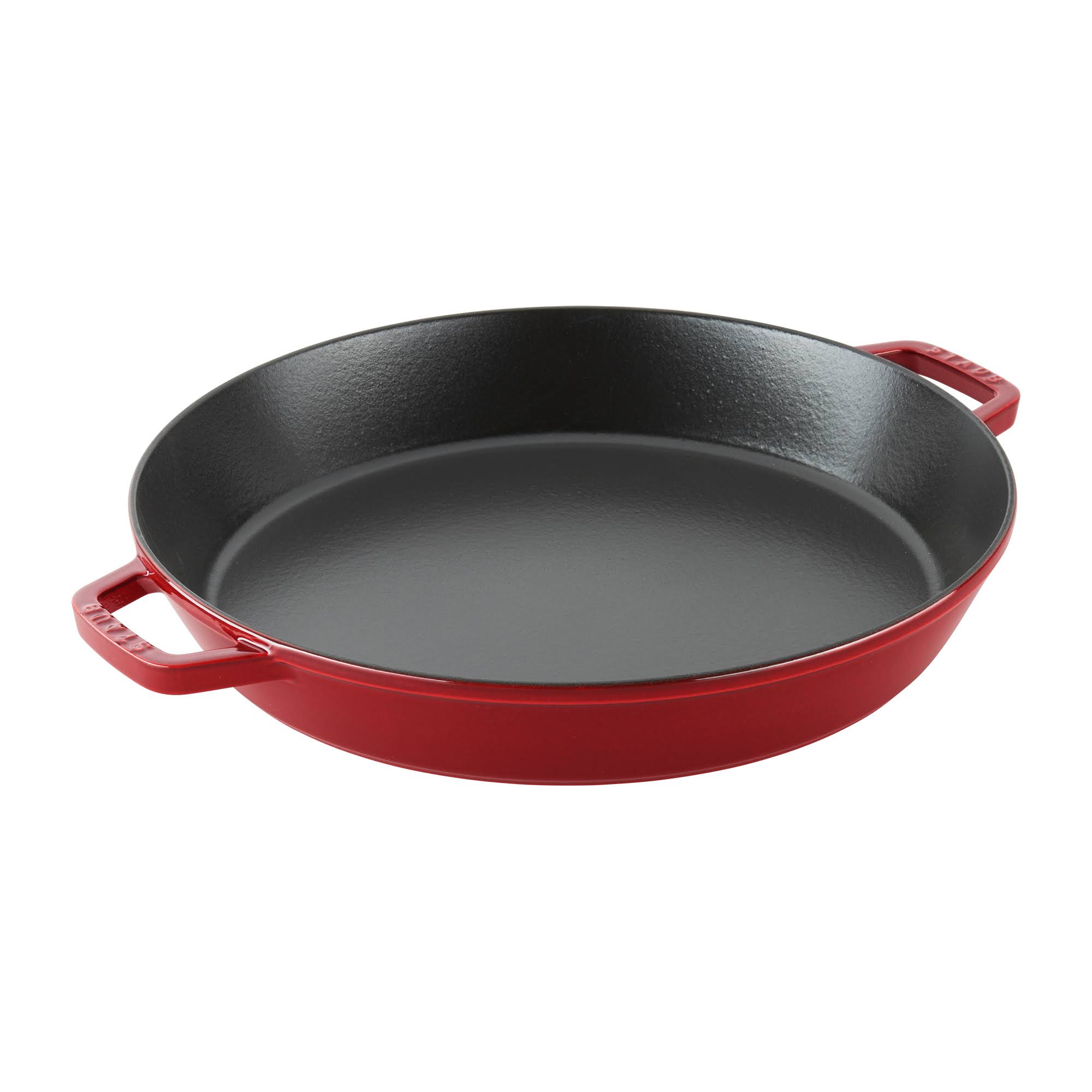 Cast Iron Double Handle Fry Pan / Paella Pan - Cherry Y547647