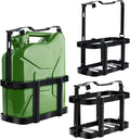 2 Pcs 5 Gallon 20 Liter Metal Lockable Jerry Can Mount Holder Black B61730