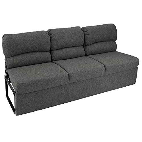 72" RV Jackknife Sleeper Sofa with Drop-Down Console Cloth Fabric D52119