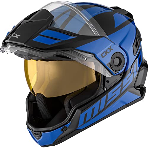 Blue Snow Helmet with Electric Shield O935072