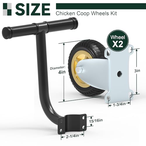 2 Pack 4" Caster Wheels and Lifting Handle K23087
