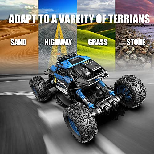 1:12 4WD Remote Control Monster Truck with Lifting Function (Blue) I434