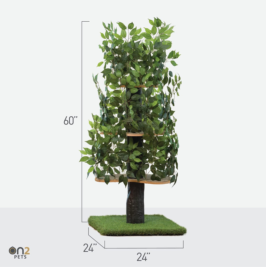 Cat Tree with Leaves C3466