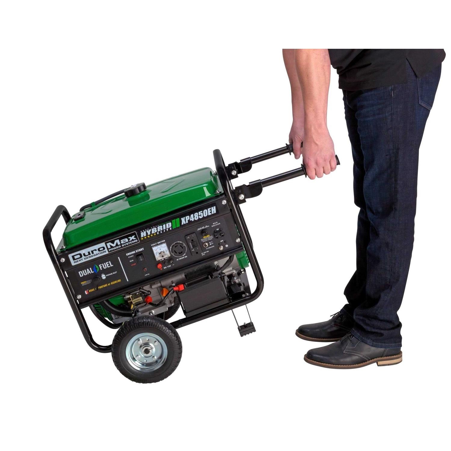 Dual Fuel 4850 Watt Electric Start Portable Generator Y95958