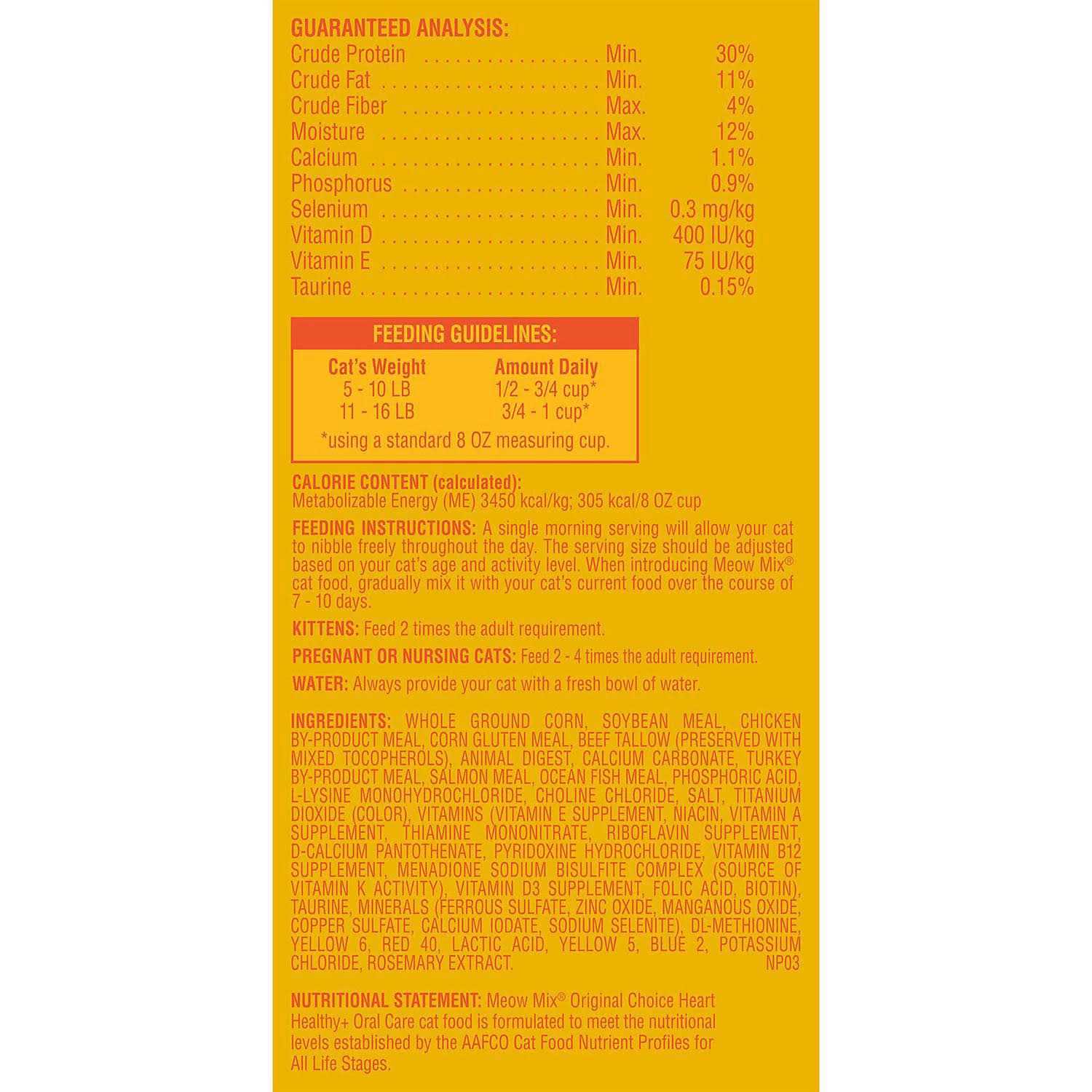 Meow Mix Original Choice Cat Food W716