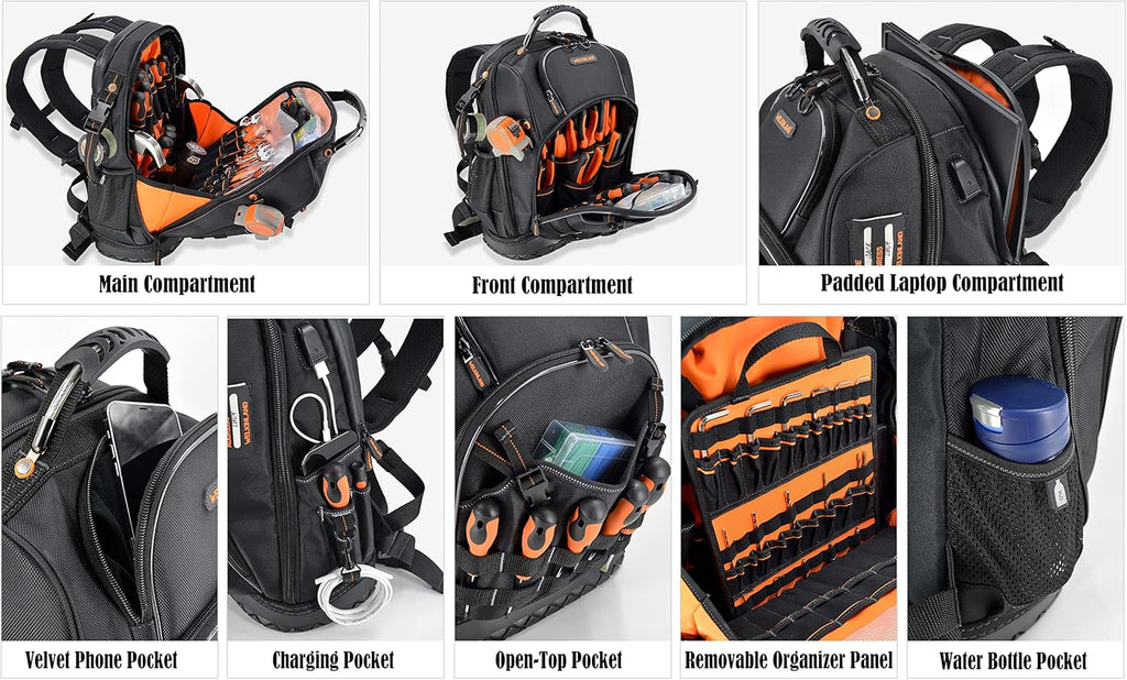 77-Pockets Tool Backpack N9527