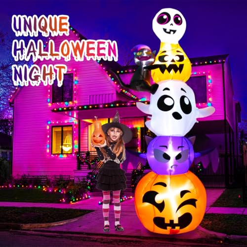 8FT Halloween Inflatable Decorations with Built-in LED Light W6882