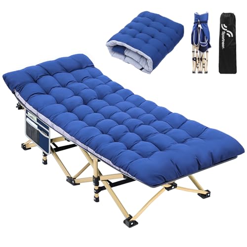 Camping Cot with Mattress Heavy Duty Folding Portable Bed P962