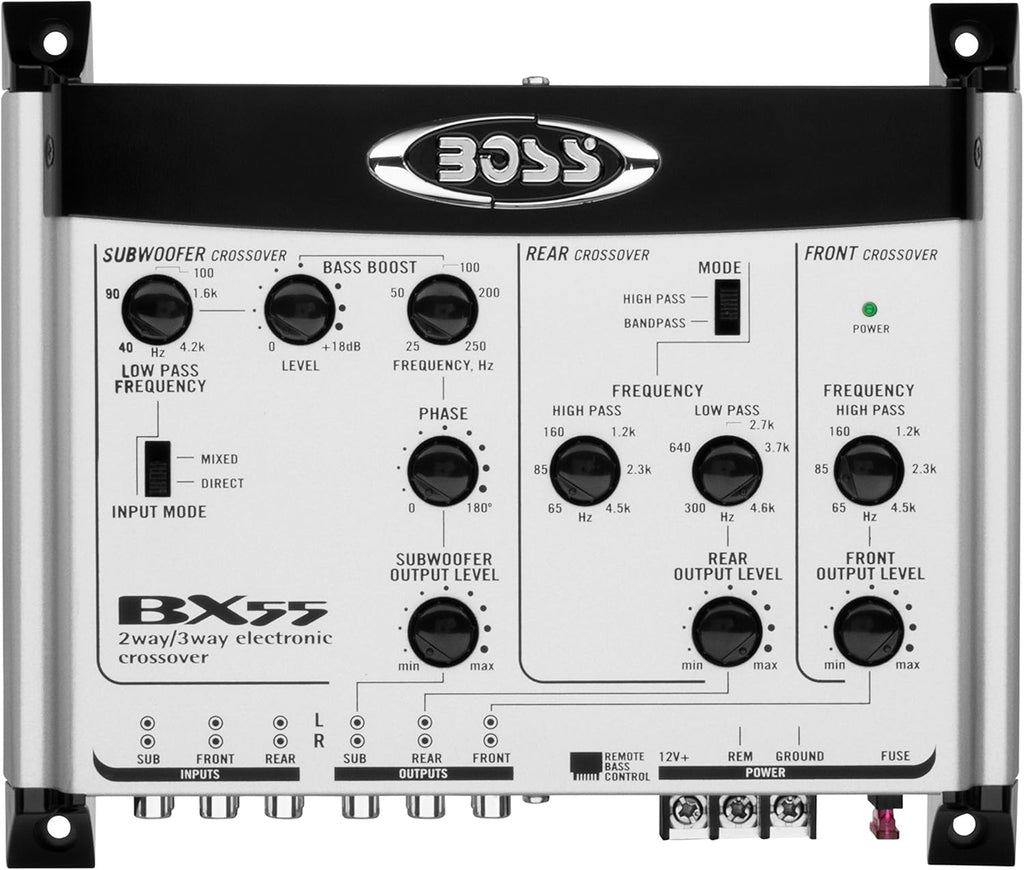 2 3 Way Car Electronic Crossover with Remote Subwoofer Control S3847