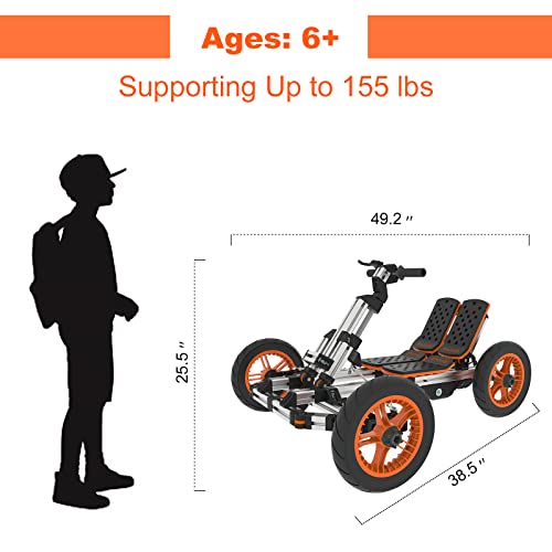 Electric Go Kart Battery Powered 800W Motor X1546