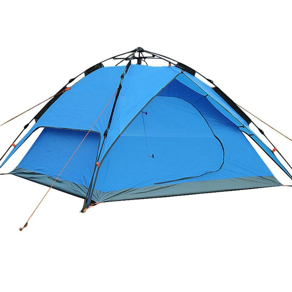 4 Person Double Layer Waterproof Instant Camping Tent Blue B482443