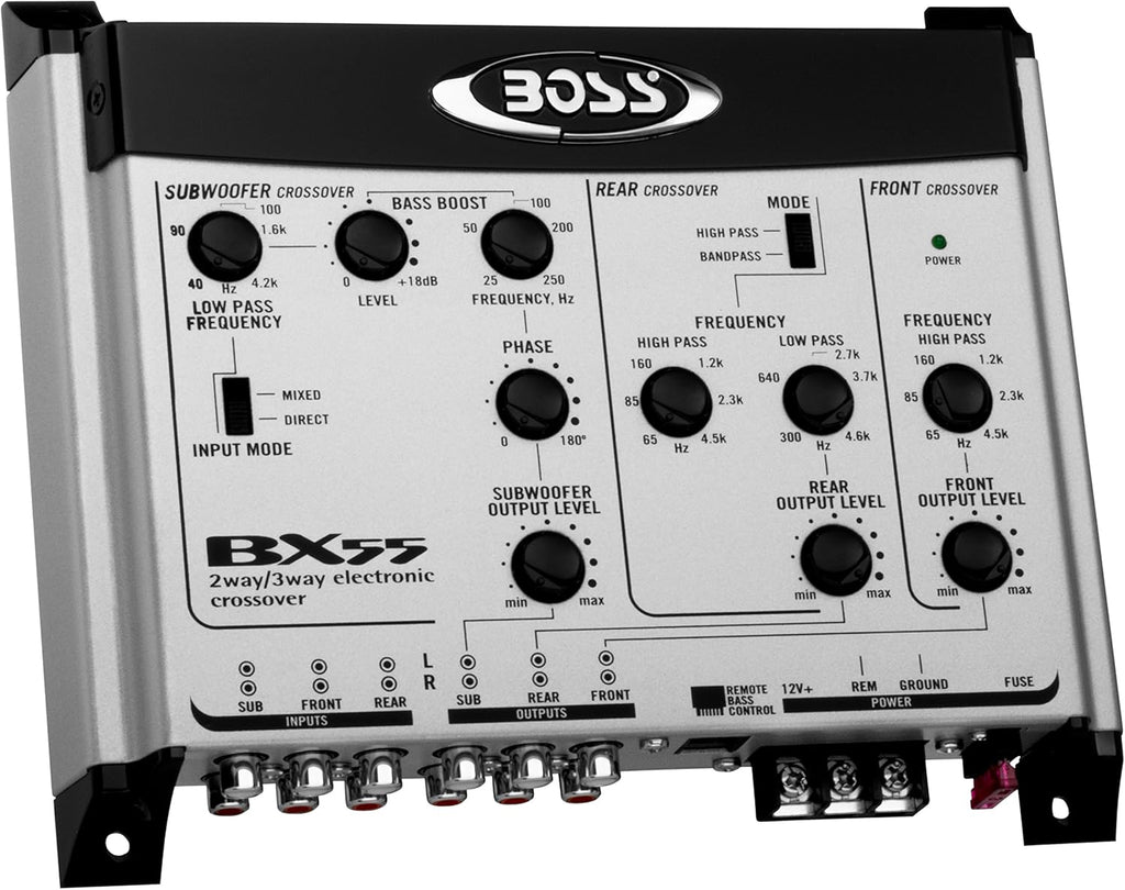 2 3 Way Car Electronic Crossover with Remote Subwoofer Control S3847