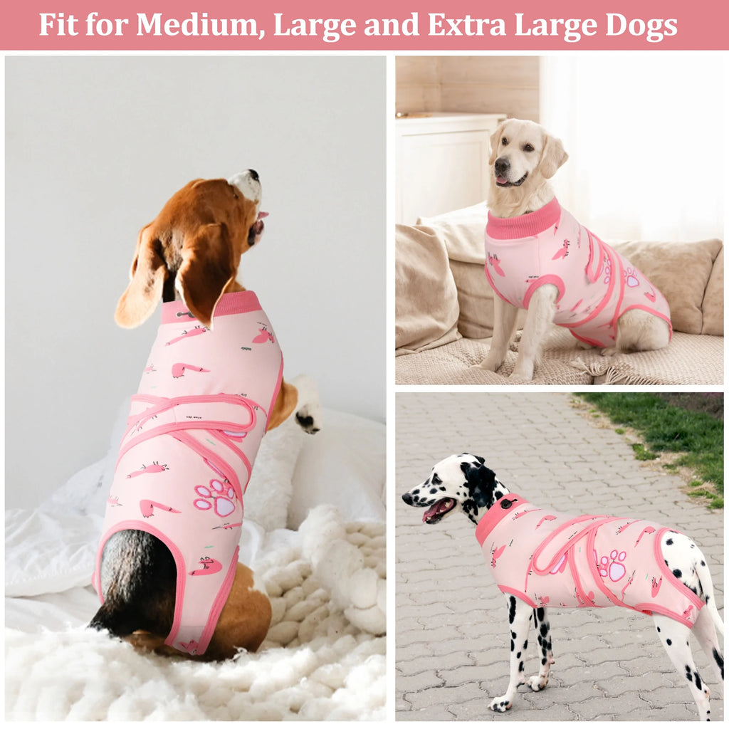 Dog Surgery Recovery Suit, Breathable Abdominal Wound Protector, Anti Licking Recovery Costume P1484