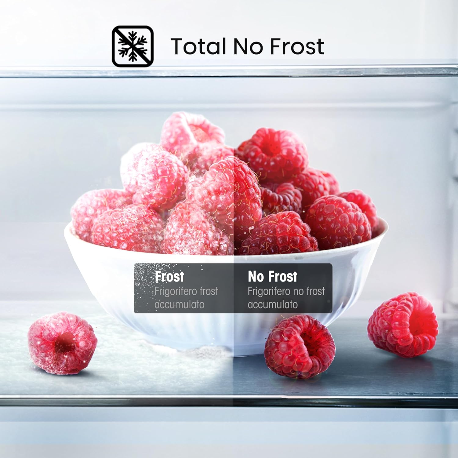 Stainless Steel Freestanding Side-by-Side Fridge Freezer with Water and Ice Dispenser M4168