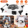 White Electric Single Burner Hot Plate with 5 Temperature Adjustments A3058