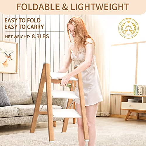 Aluminum Folding Step Stool with Anti-Slip Pedal, 330 lbs F614