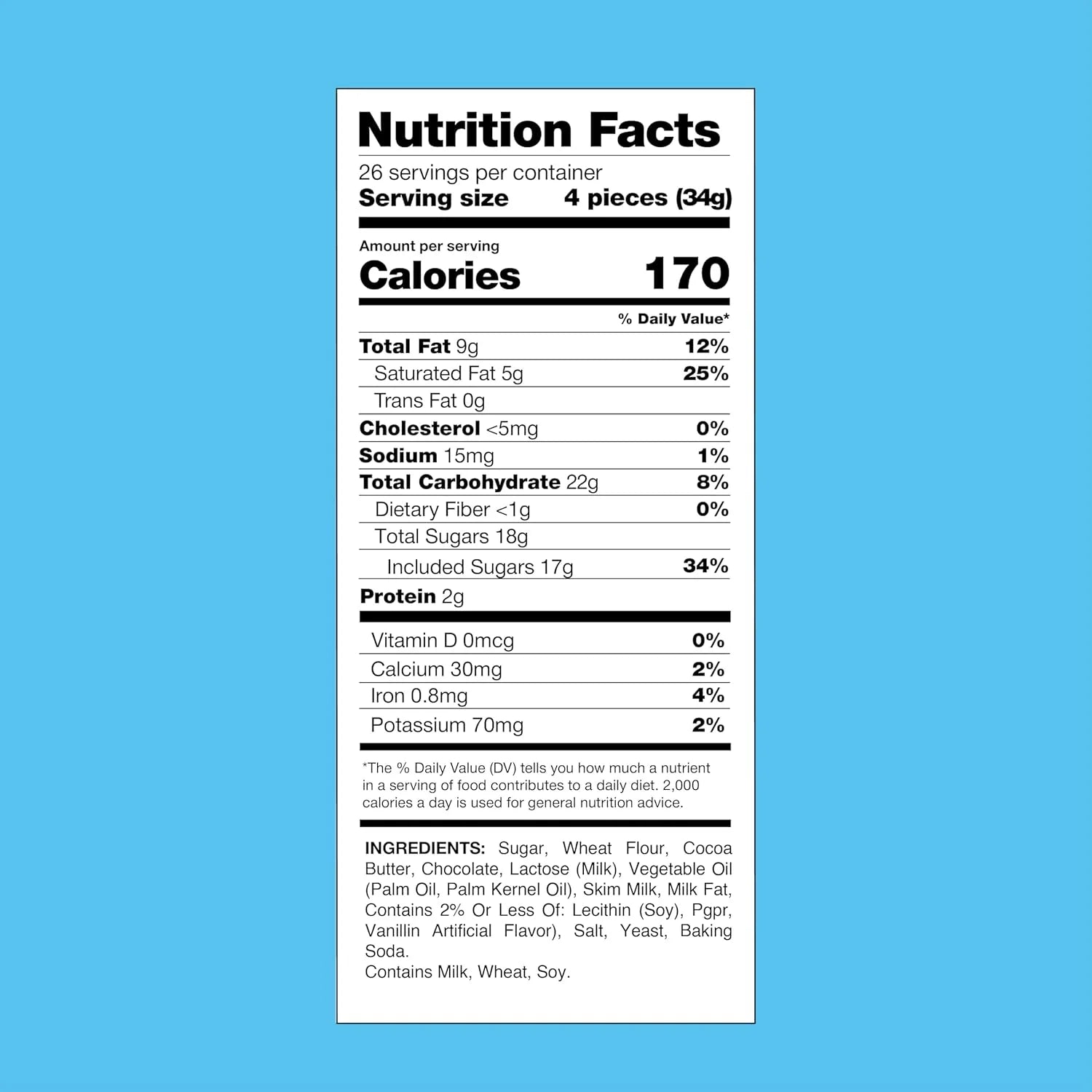 Milk Chocolate Miniature Candy Bars, 2 Pounds (About 100 Count) F835