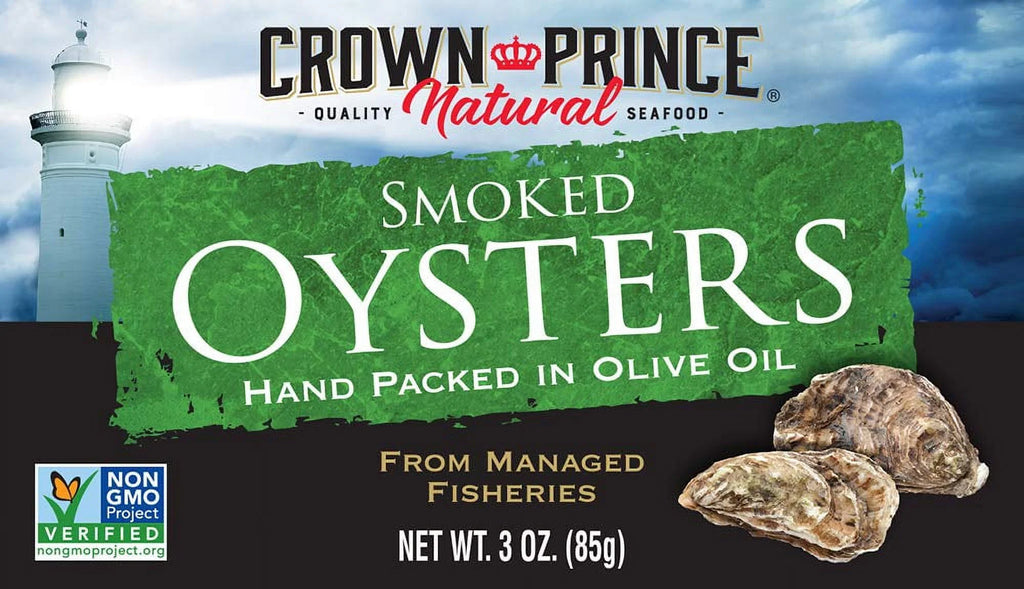 Smoked Oysters in Pure Olive Oil, 3-Ounce Cans (Pack of 18) H600651