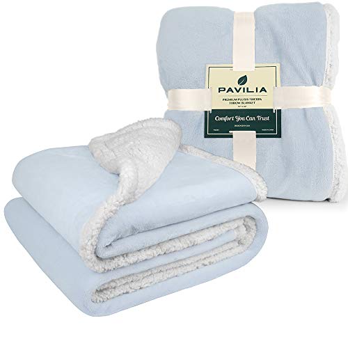 50 x 60 Inches Reversible Microfiber Sherpa Fleece Throw Blanket H31338