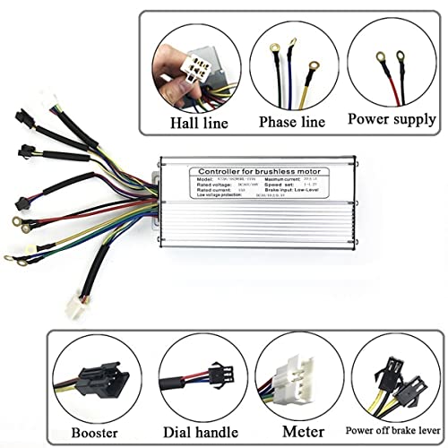 1500W 48V Brushless Gear Front Rear Hub Motor Bicycle Ebike Conversion Kit G26347