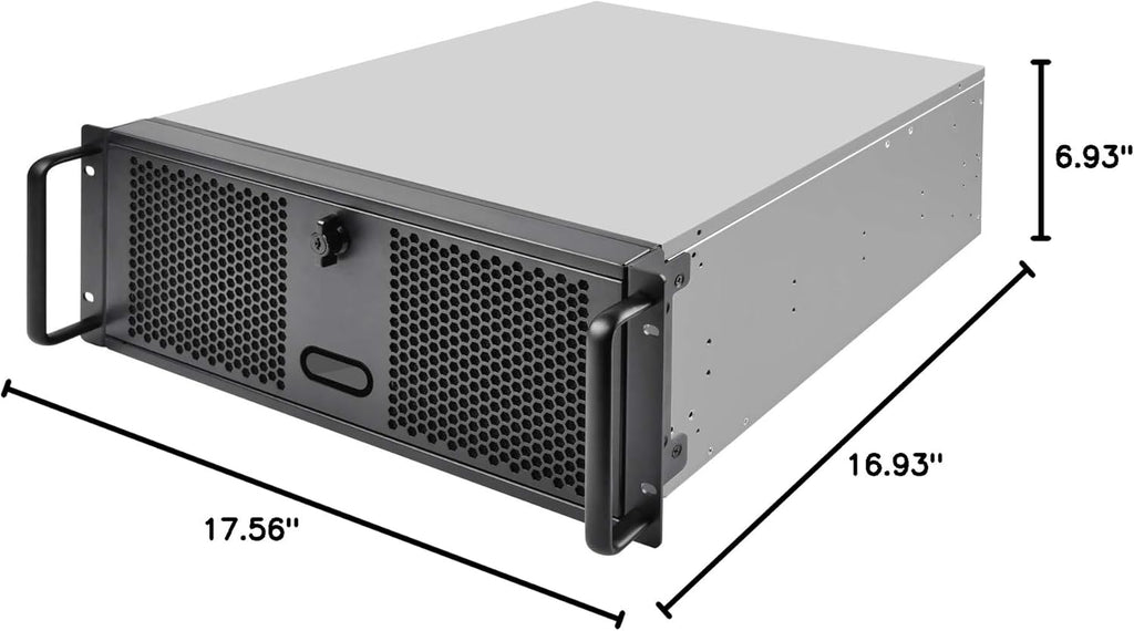 4U Rackmount Server Chassis with 3 X 5.25 Front Bays E434