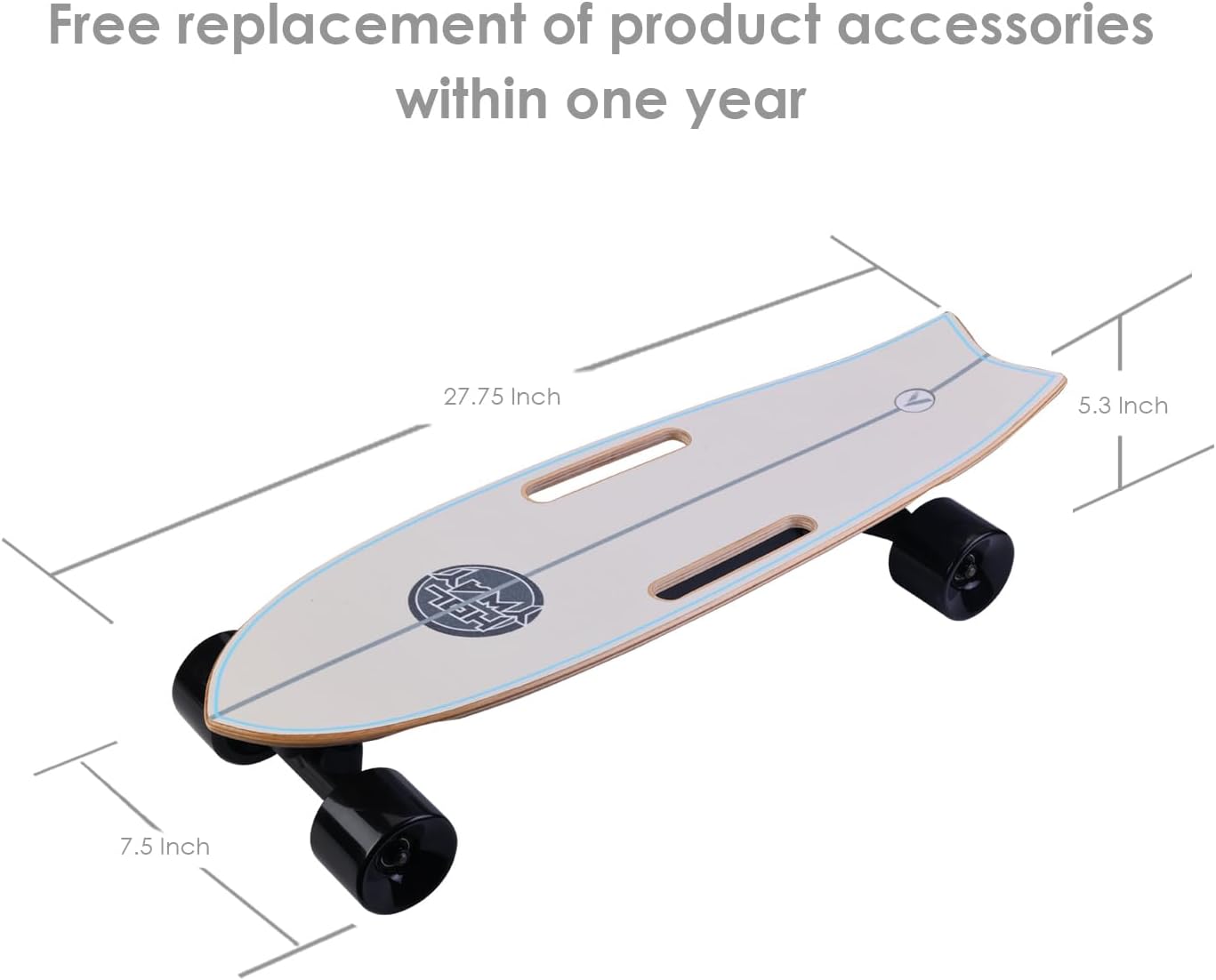 Electric Skateboard with Remote Control, 350W Hub-Motor, 13 MPH Top Speed, 5.5 Miles Range E88176