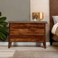 Mango Wood Chest of 4 Drawer Teak Finish Cabinet Storage Units J22305