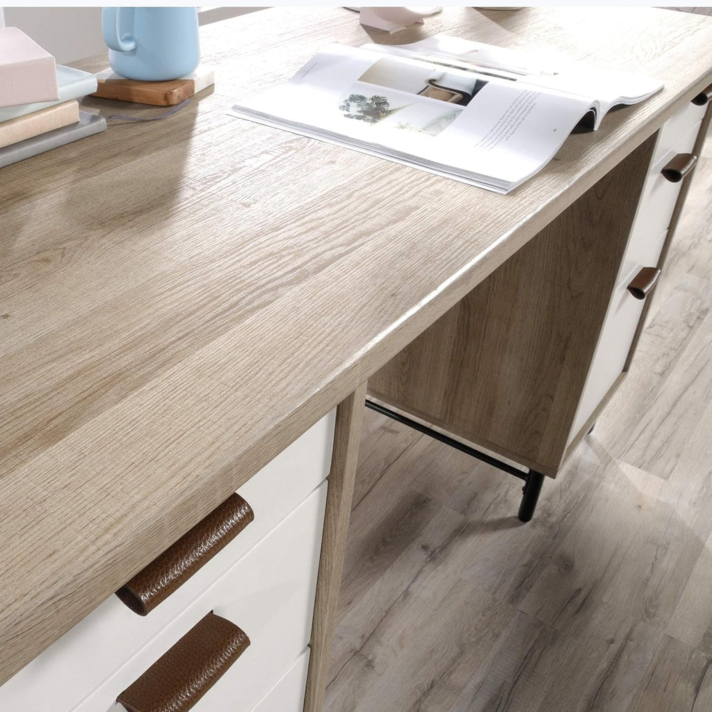 Executive Desk, Sky Oak Finish E69570