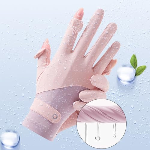 UV Sun Protection Touchscreen Gloves Full Finger Anti-Slip Cycling Gloves W3435