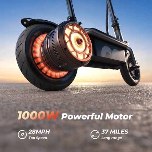 Electric Scooter with Seat, 14" Pneumatic Tire, Height Adjustable Seat O4150